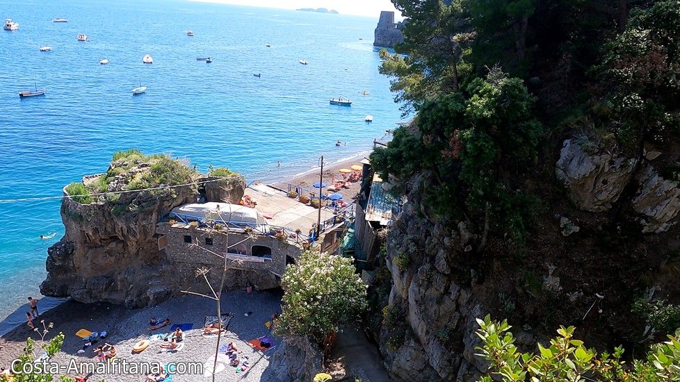 Playa escondida de Positano
